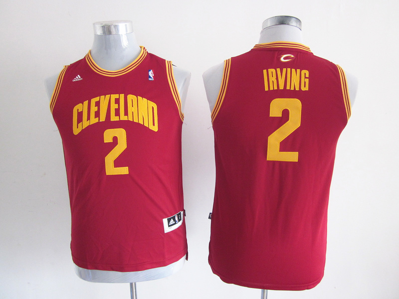  NBA Kids Cleveland Cavaliers 2 Kyrie Irving New Revolution 30 Youth Road Red Jersey